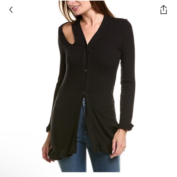 N:philanthropy sole cardigan in black size small NWT - Picture 1 of 8